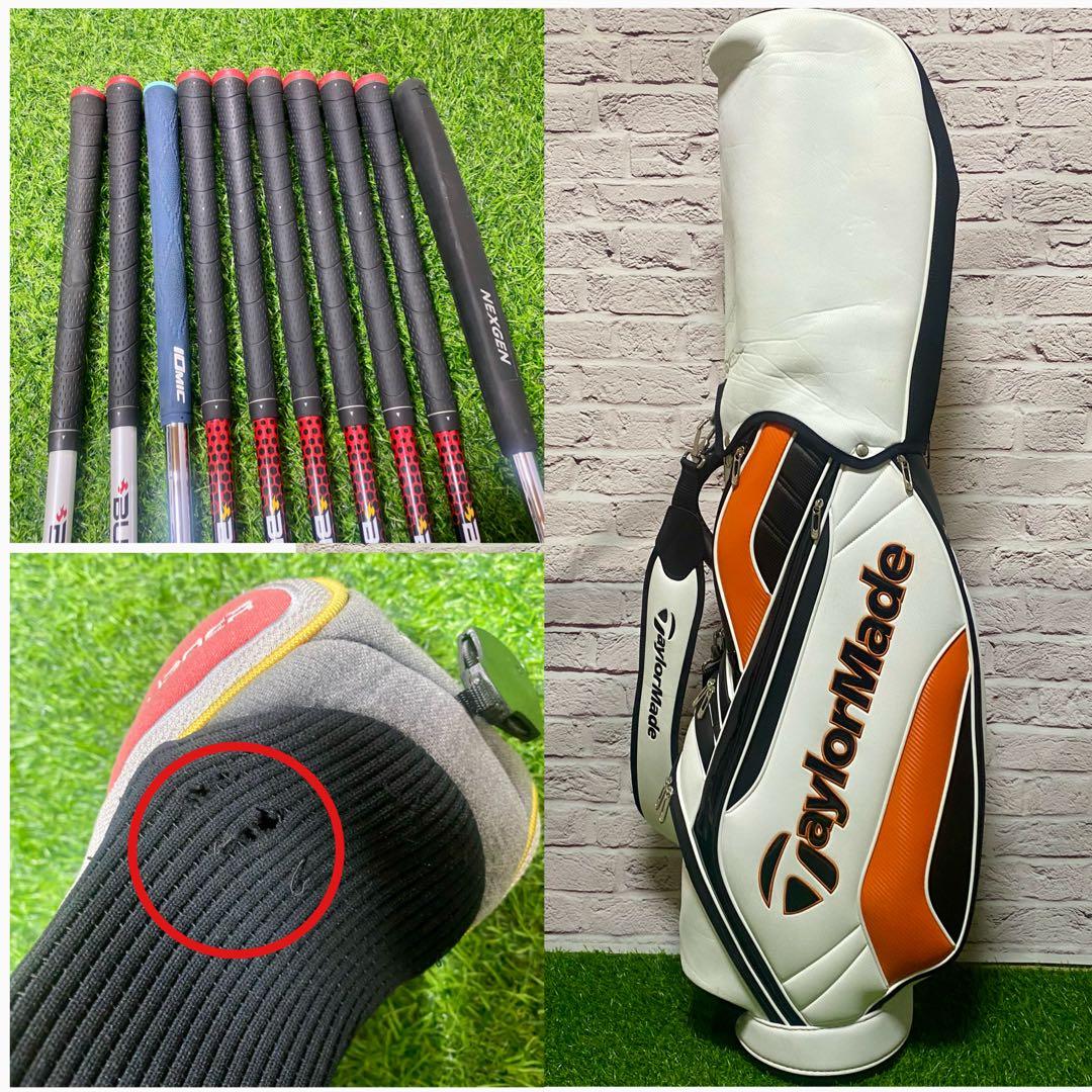 TaylorMade バーナー ゴルフセット 10本 右 R クラブ メンズ