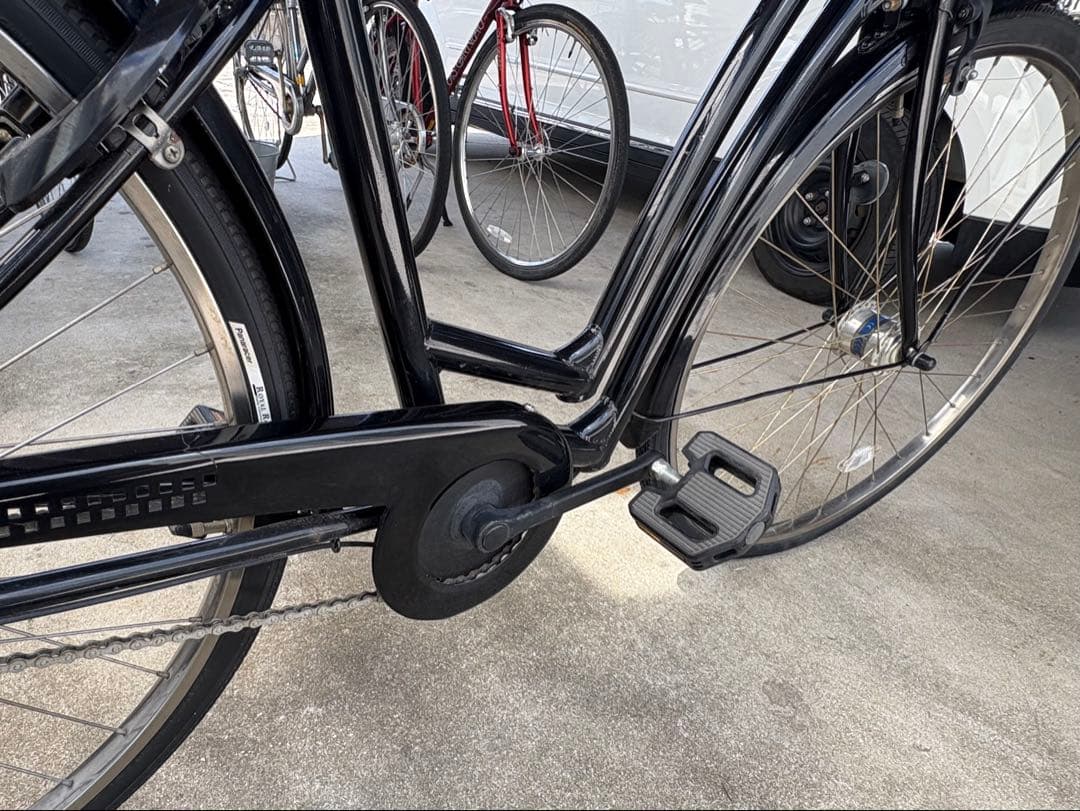 【限定車ウェッジロック】黒 シティサイクル　引き取り限定