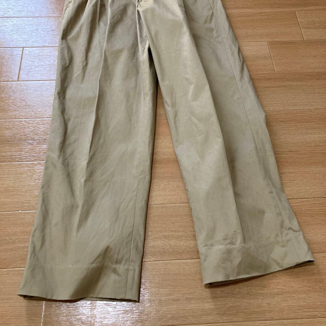 【未使用に近い】chaos カオス　ツータックチノパンツ 38