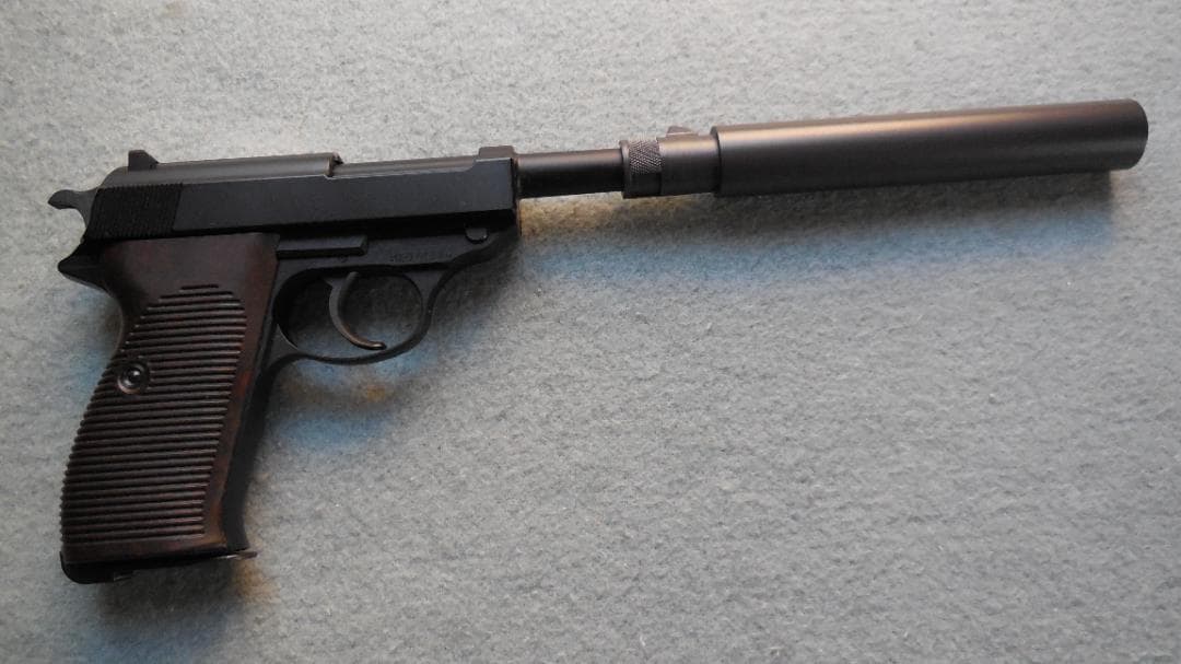 マルゼン　ワルサーP38　ac41ガスガン専用　サイレンサー　差し込みワンロック