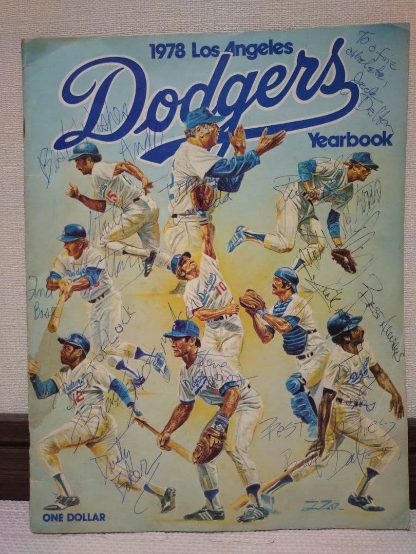 1978年ロサンゼルスドジャース　yearbook サイン入り