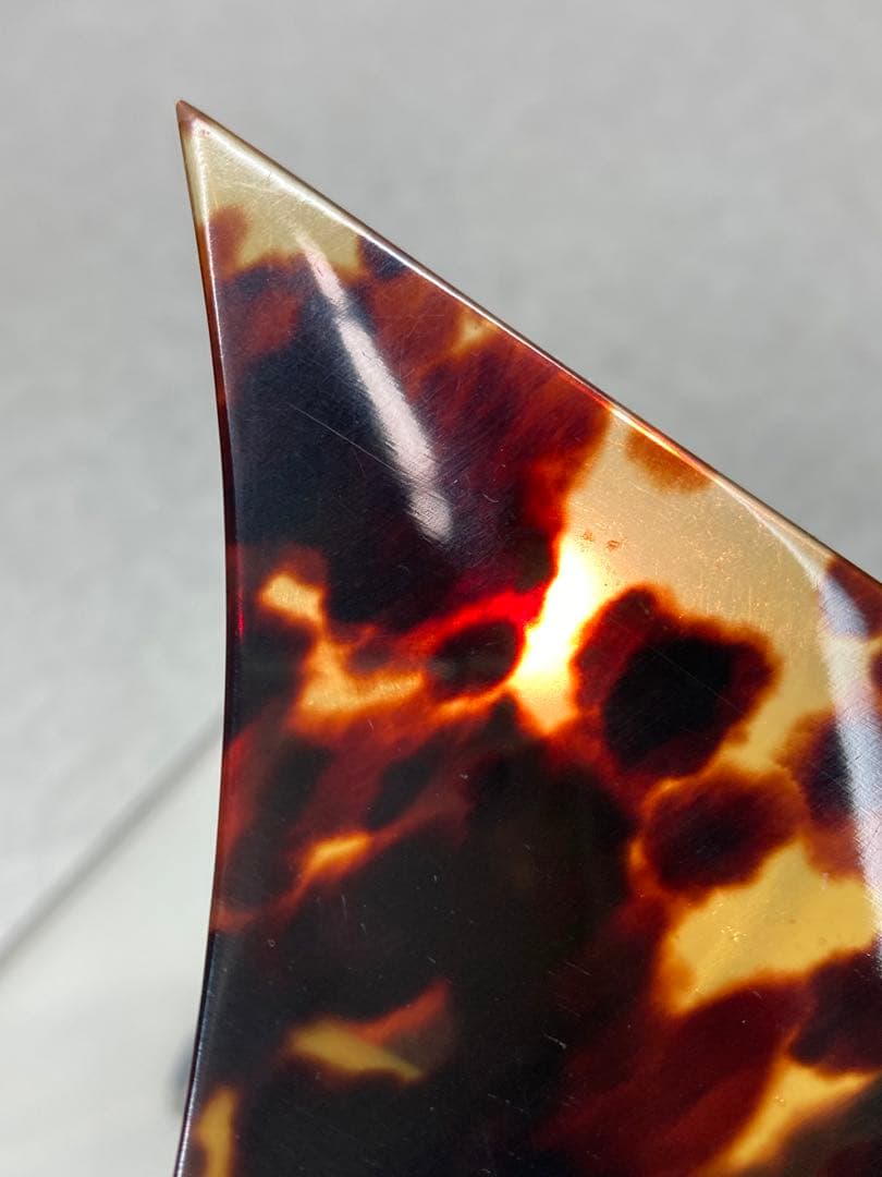 三味線 高級 撥 大きめ 一枚甲 本鼈甲 べっこう バチ 和楽器