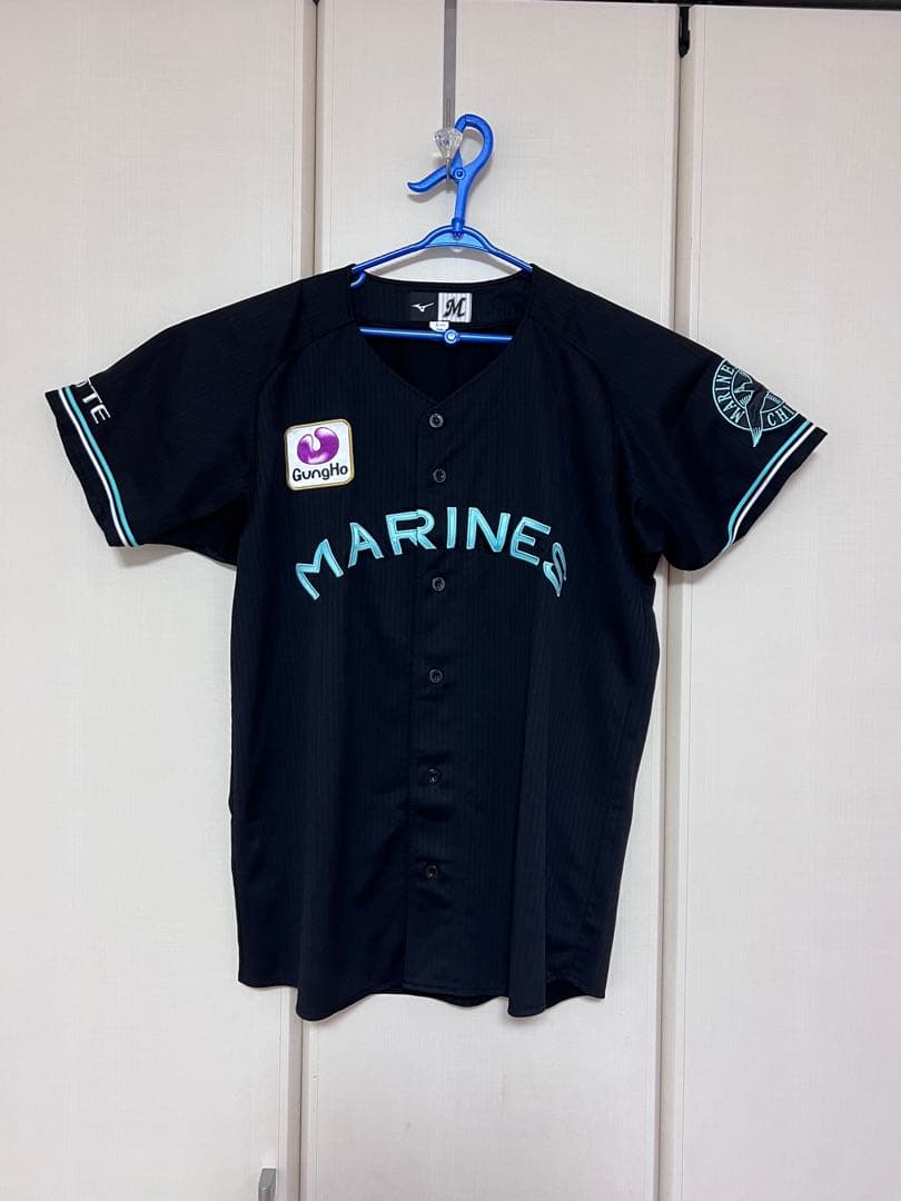 千葉ロッテマリーンズ ブラックサマー ユニフォーム ネーム無し Lサイズ