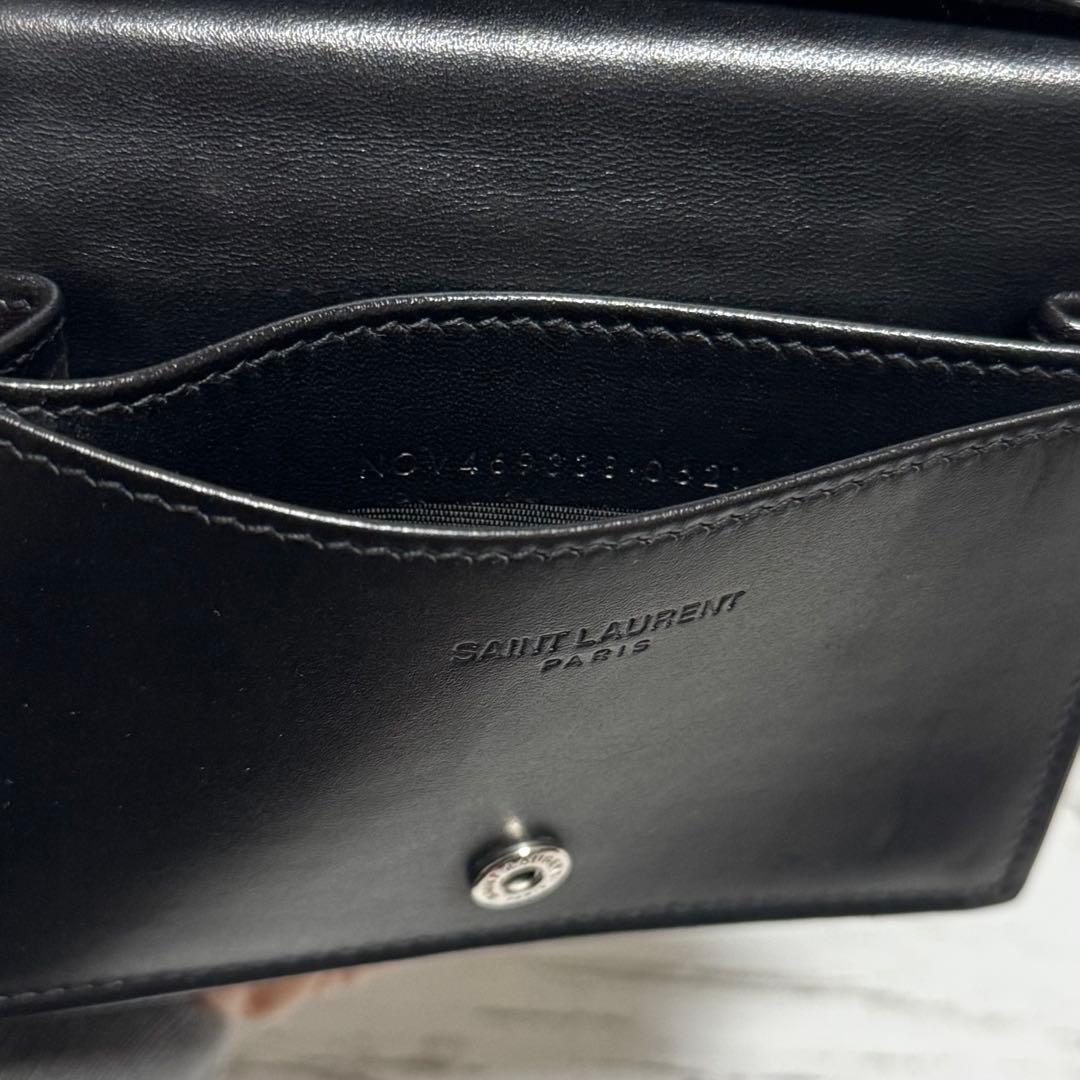 【正規品保証書】サンローラン名刺入れビジネスカードケーススムースレザー現行品