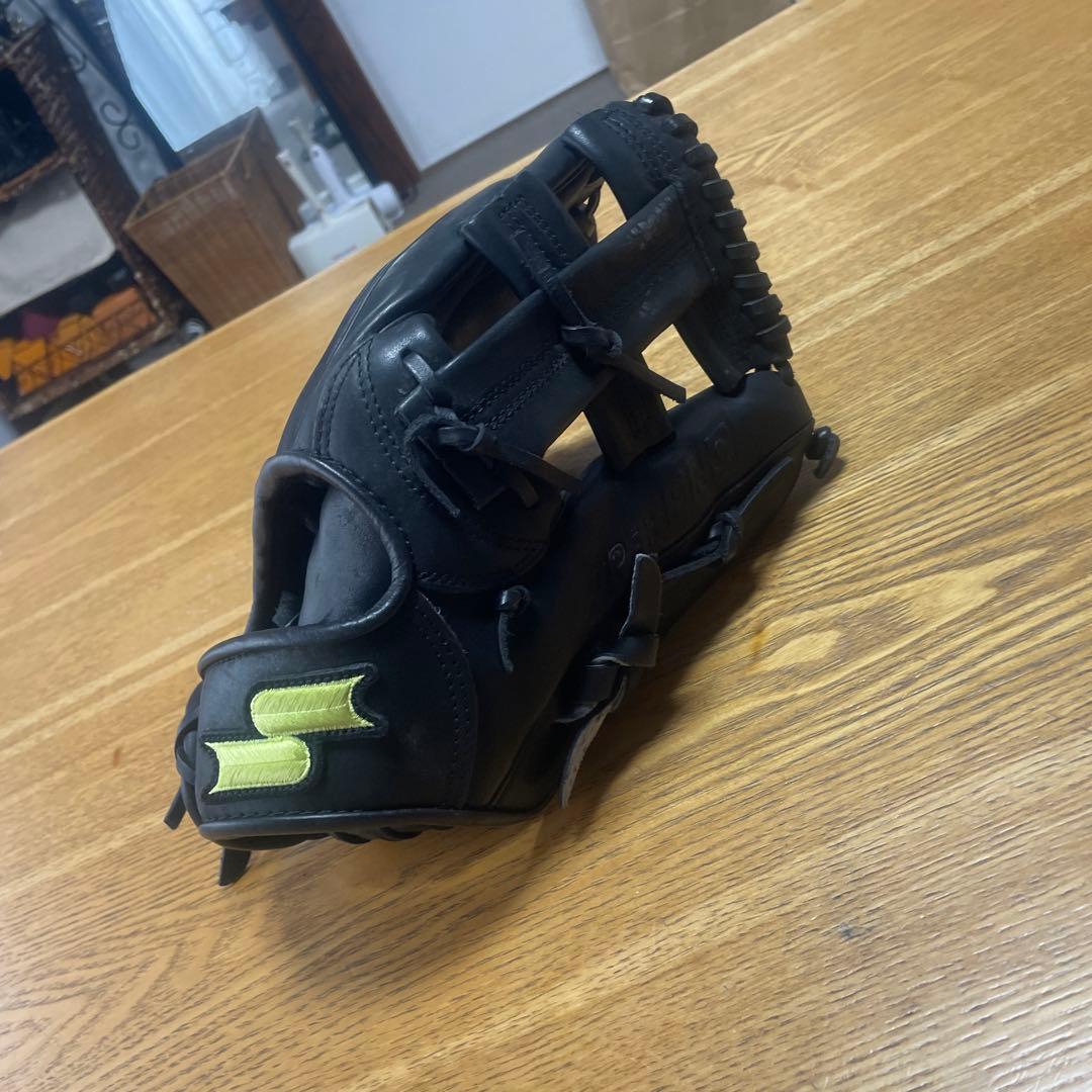 軟式外野用グローブ、皮硬いから硬式でもいける、堅良、値下げ可
