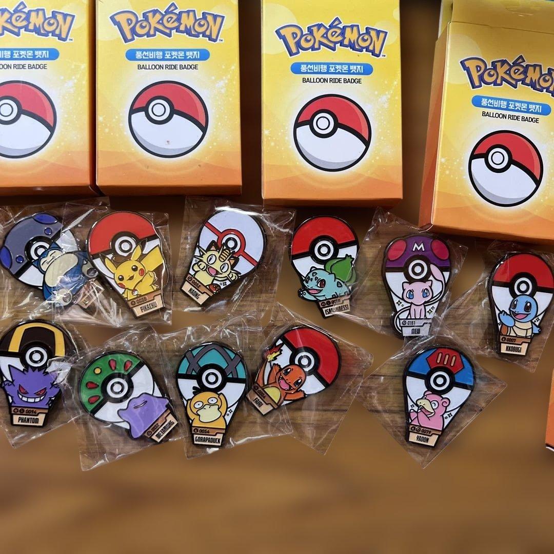 韓国イベント限定　ランダムバルーンピンバッチ　コンプリート　ポケモン 11個
