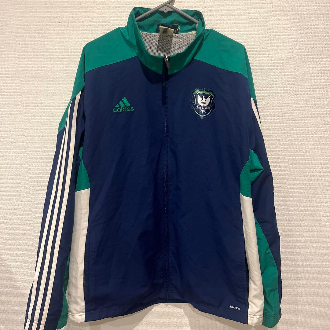 桐蔭学園ラグビー部ウォームアップウェア 2XO ネイビー/グリーン