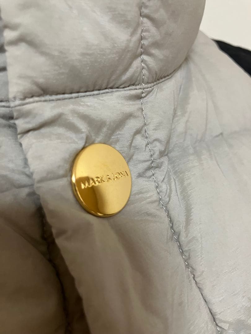 MARK AND LONA ダウンベスト グレー/ブラック　　サイズ46