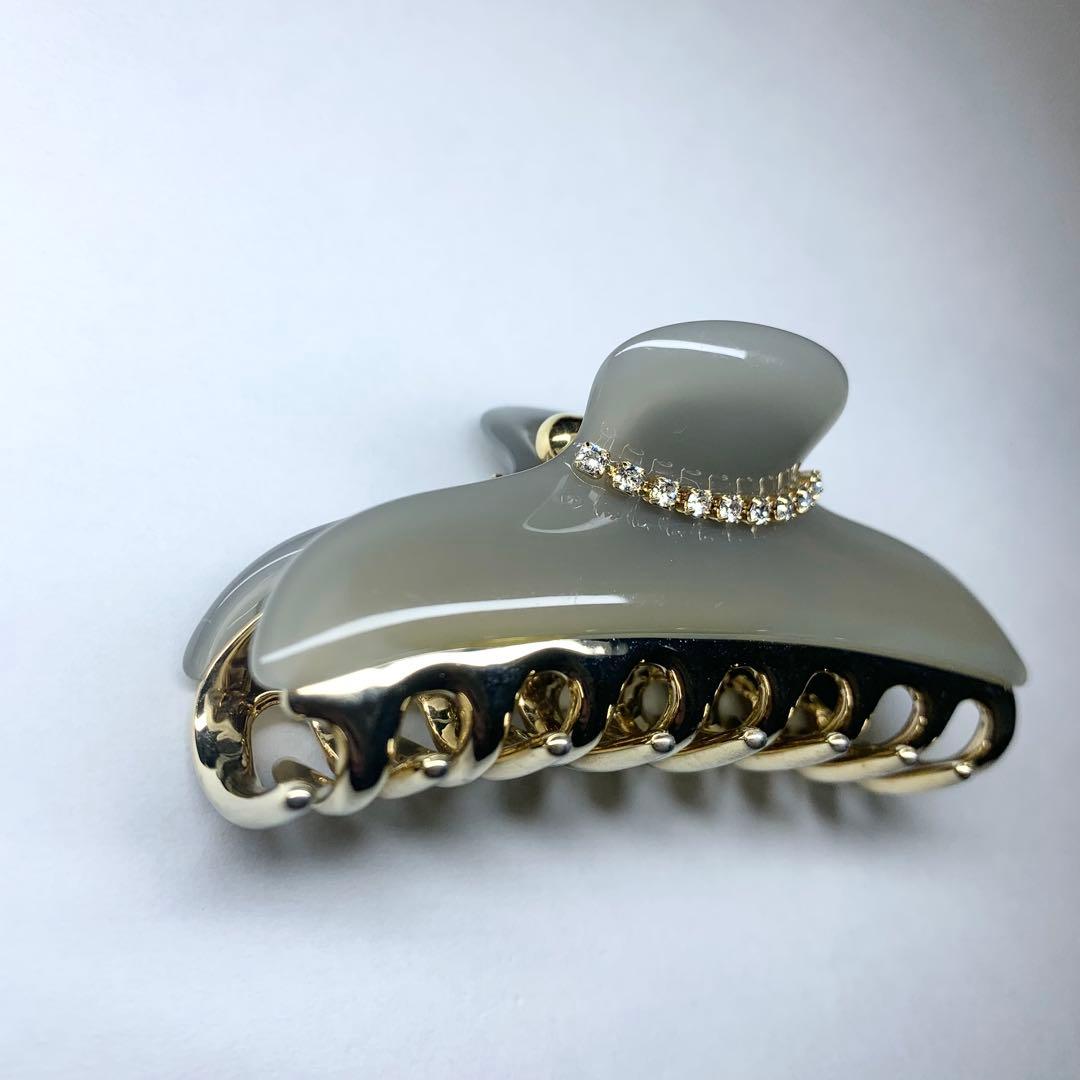 美品 acca アッカ ヘアクリップ ニューコラーナ ラインストーン M 保存袋