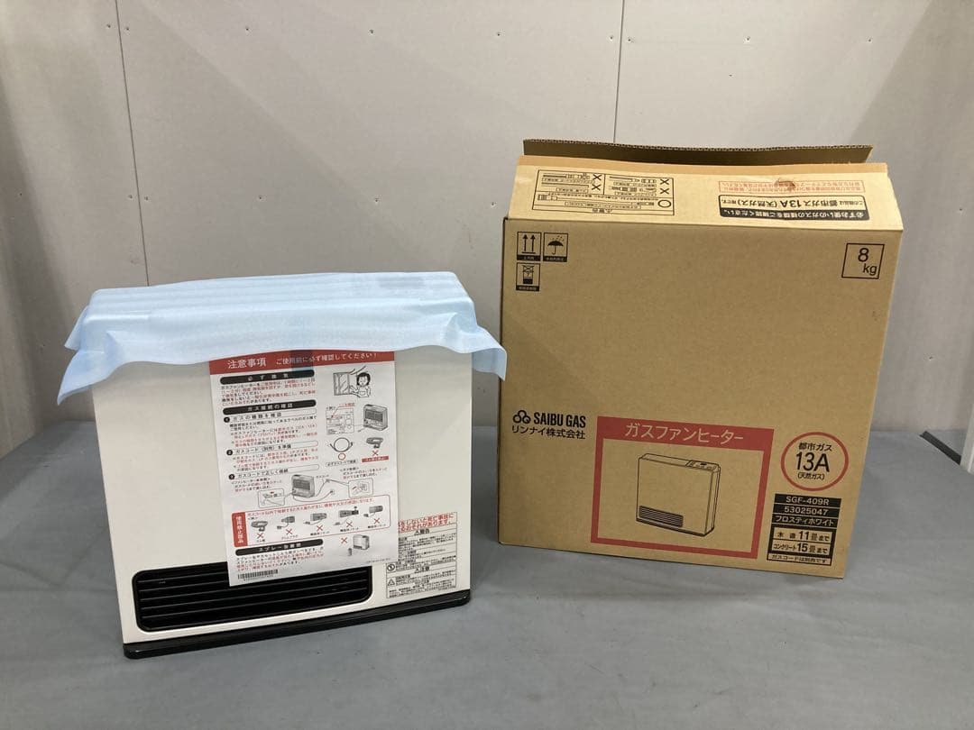 【新品未使用】 リンナイ ガスファンヒーター SRC-365E 都市ガス 15畳