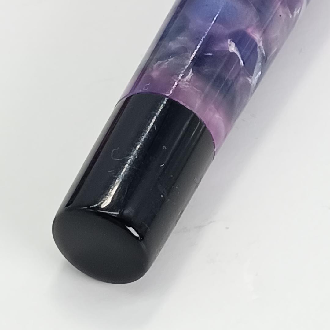 希少 マーレン K18 万年筆 イタリア製 マーブル パープル 流通少