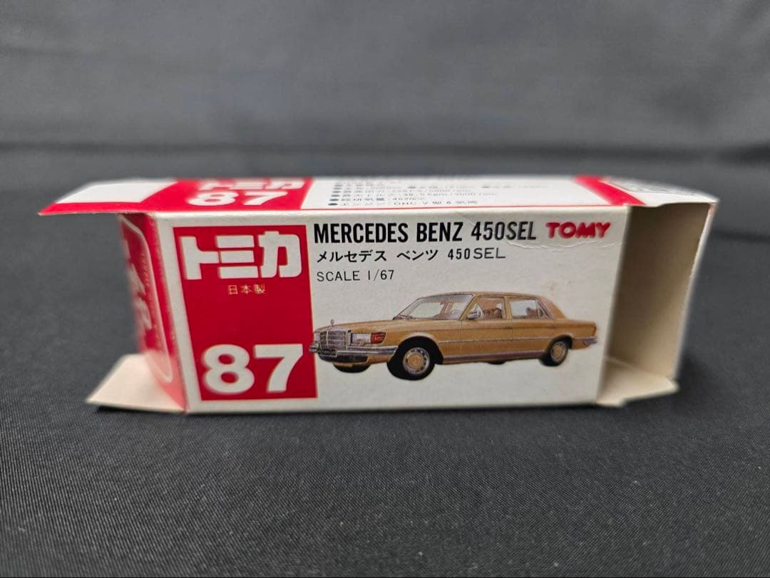 トミカ赤箱 87メルセデス・ベンツ450ＳＥＬ(日本製)