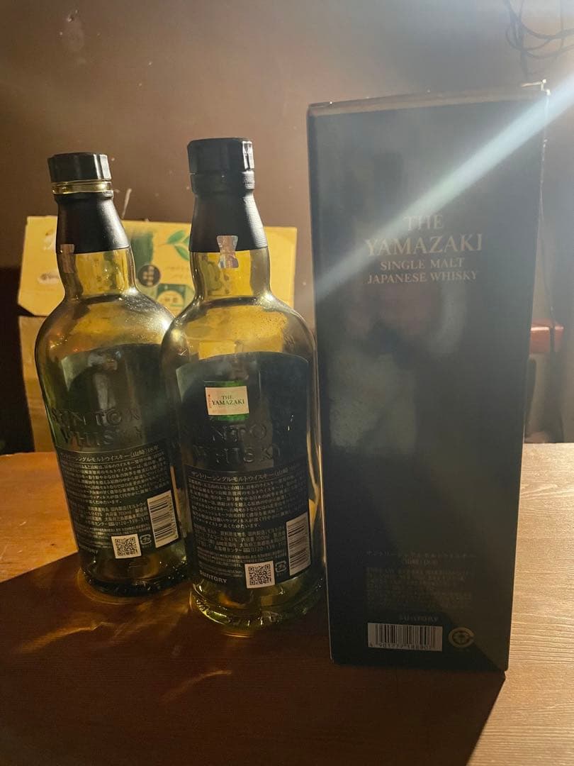 山崎 18年 シングルモルトウイスキー 750ml 空瓶