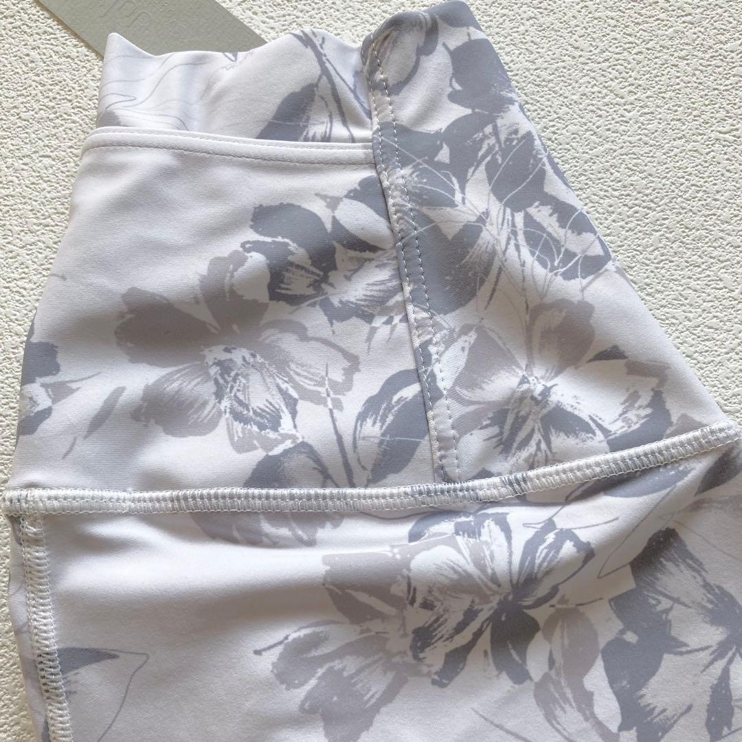 ジュリエ レギンス 0 ヨガウェア スパッツ ホットヨガ タイツ 花柄 白系