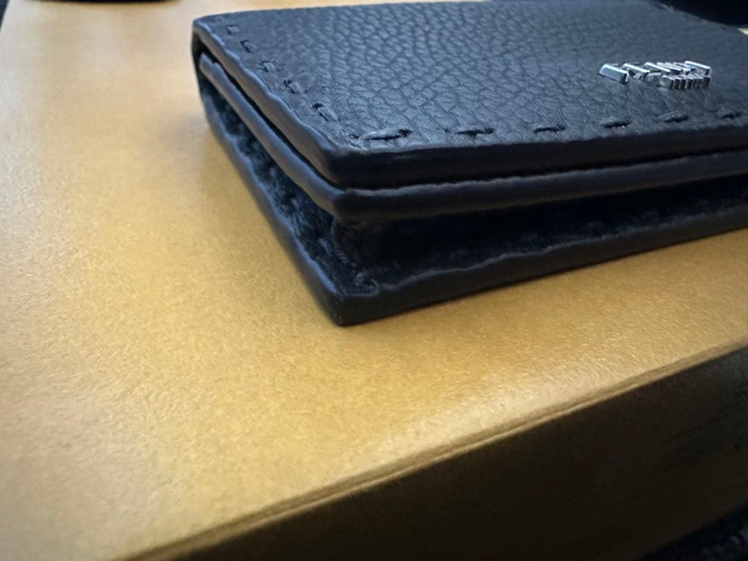 フェンディ FENDI セレリア ブラックレザー カードケース 名刺入れ