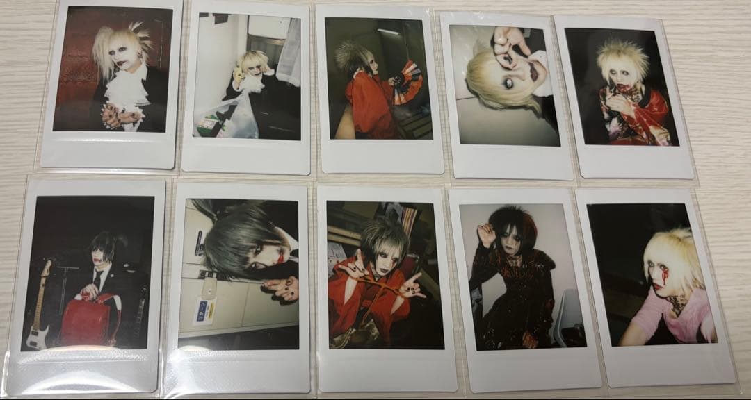 ⑤黒百合と影 烏名鳴 メメント・モリ 哀 チェキ 10枚セット