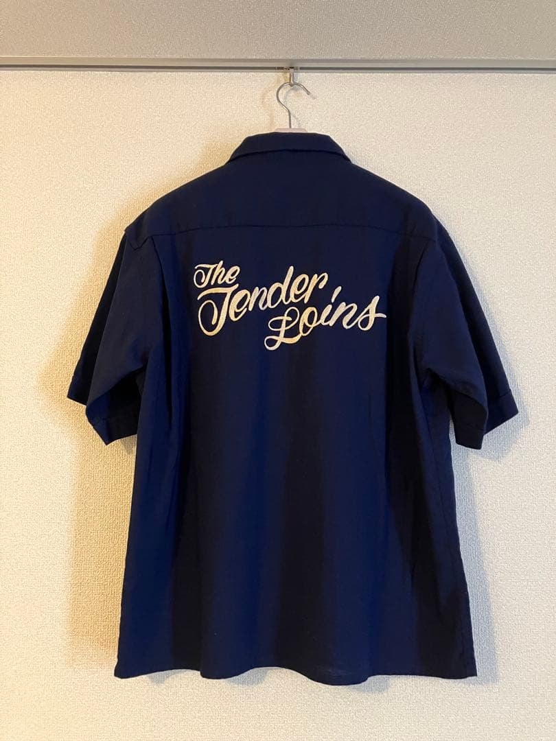 The Tender Loins Sサイズ ネイビーシャツ ボーリングシャツ