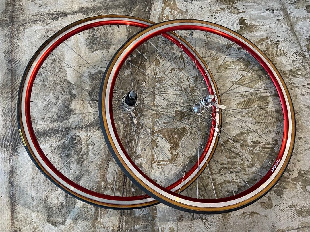 シマノ　アルテグラ　手組みホイール　アンブロッシオリム　チューブラー　送料込