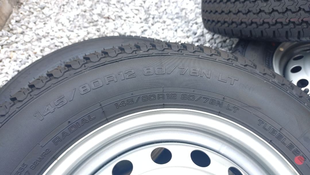 ②145/80R12LTヨコハマタイヤ・ホイールセット 2023年製