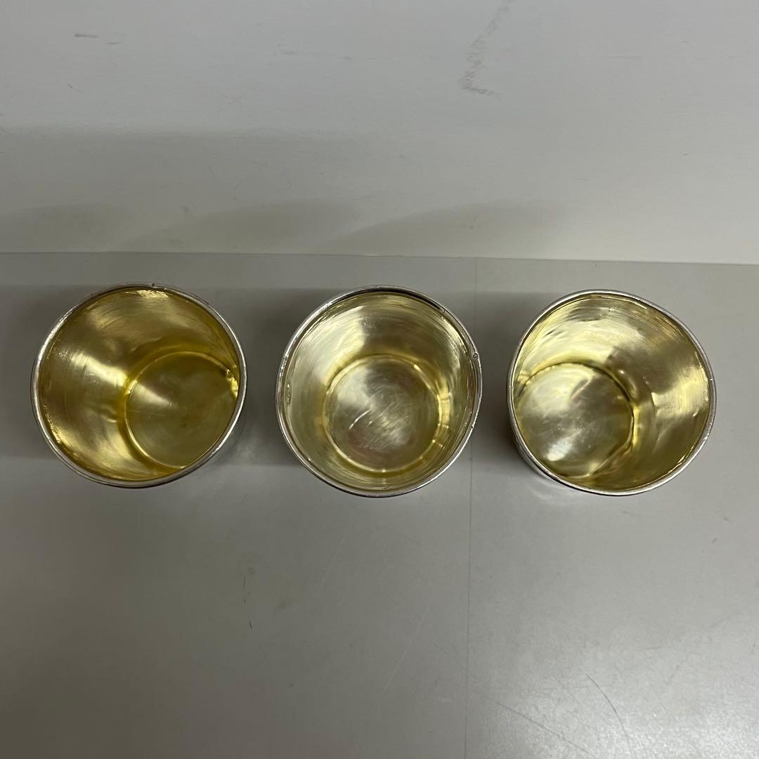 フランス　アンティーク　シルバー　銀製　リキュールカップ