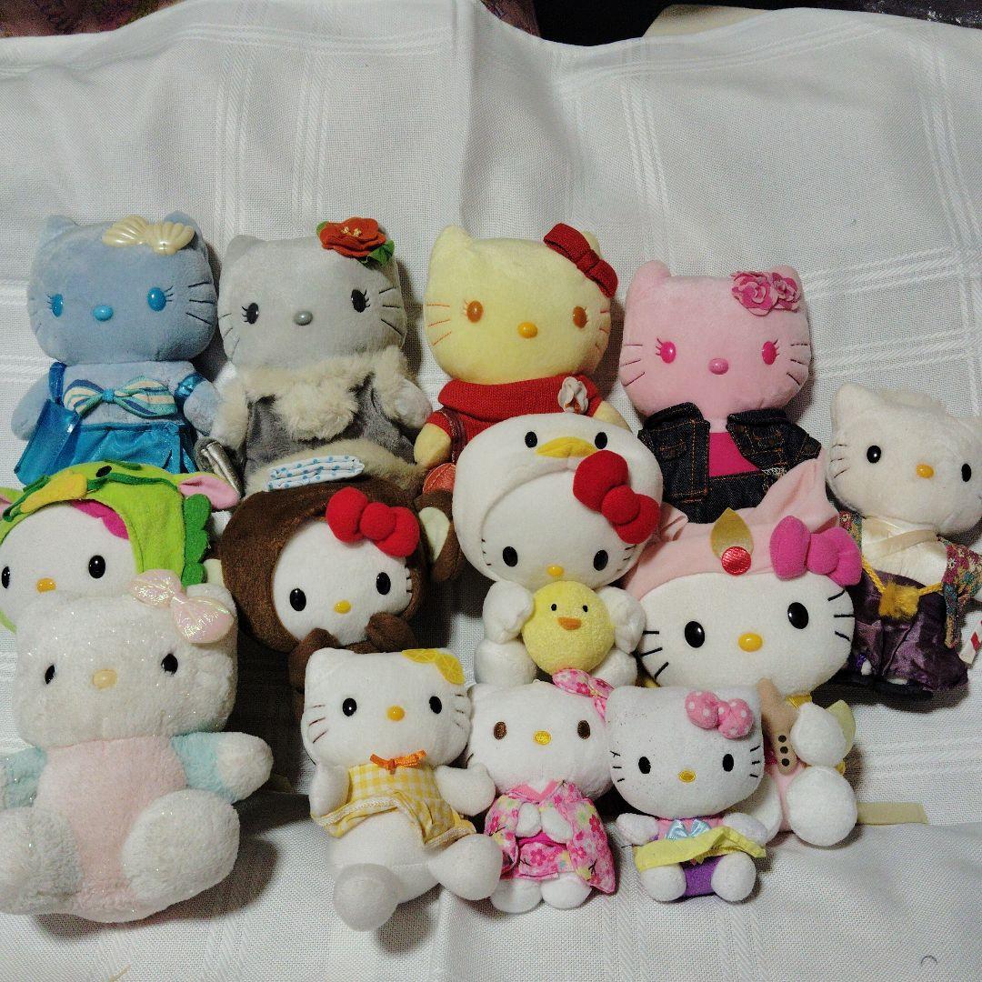 ハローキティ ぬいぐるみセット12個＋オマケ２個