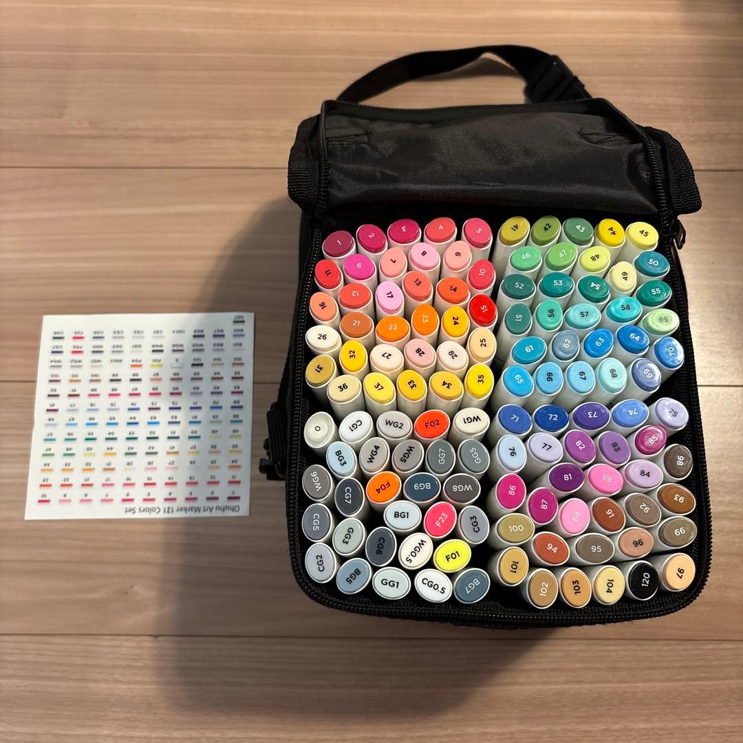 Ohuhu アートマーカー セット 収納ケース付き