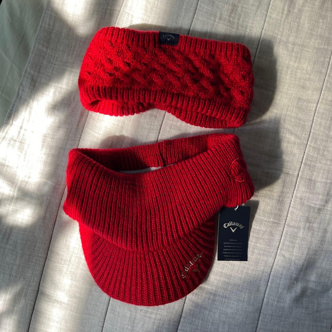 メルセデス・ベンツ キャロウェイ　ネックウォーマー付きニット帽