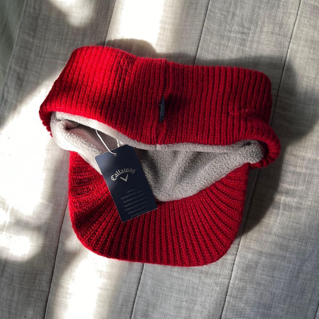 メルセデス・ベンツ キャロウェイ　ネックウォーマー付きニット帽