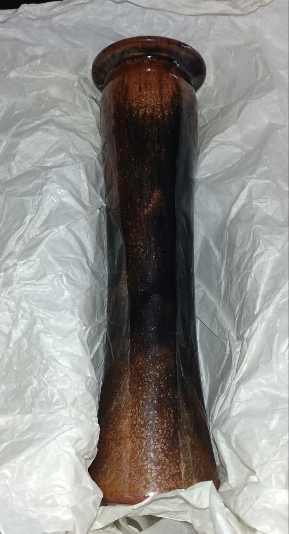 自性寺焼　花瓶　昇