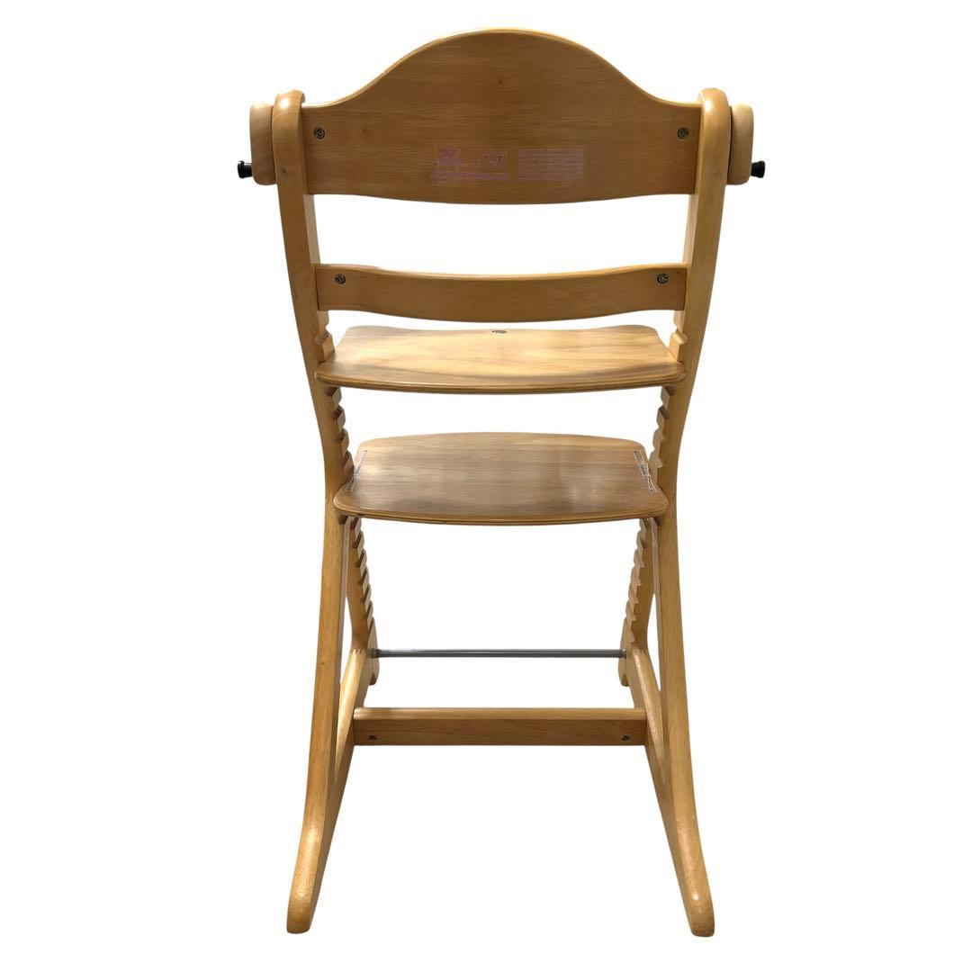 美品 大和屋 ヤマトヤ すくすくチェア スリムプラス テーブル付 ナチュラル