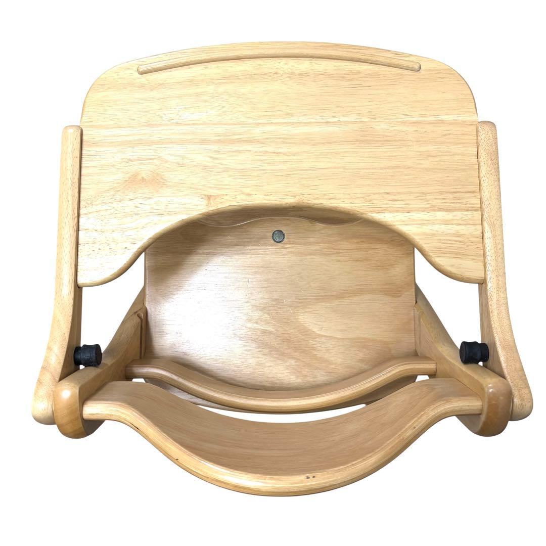 美品 大和屋 ヤマトヤ すくすくチェア スリムプラス テーブル付 ナチュラル