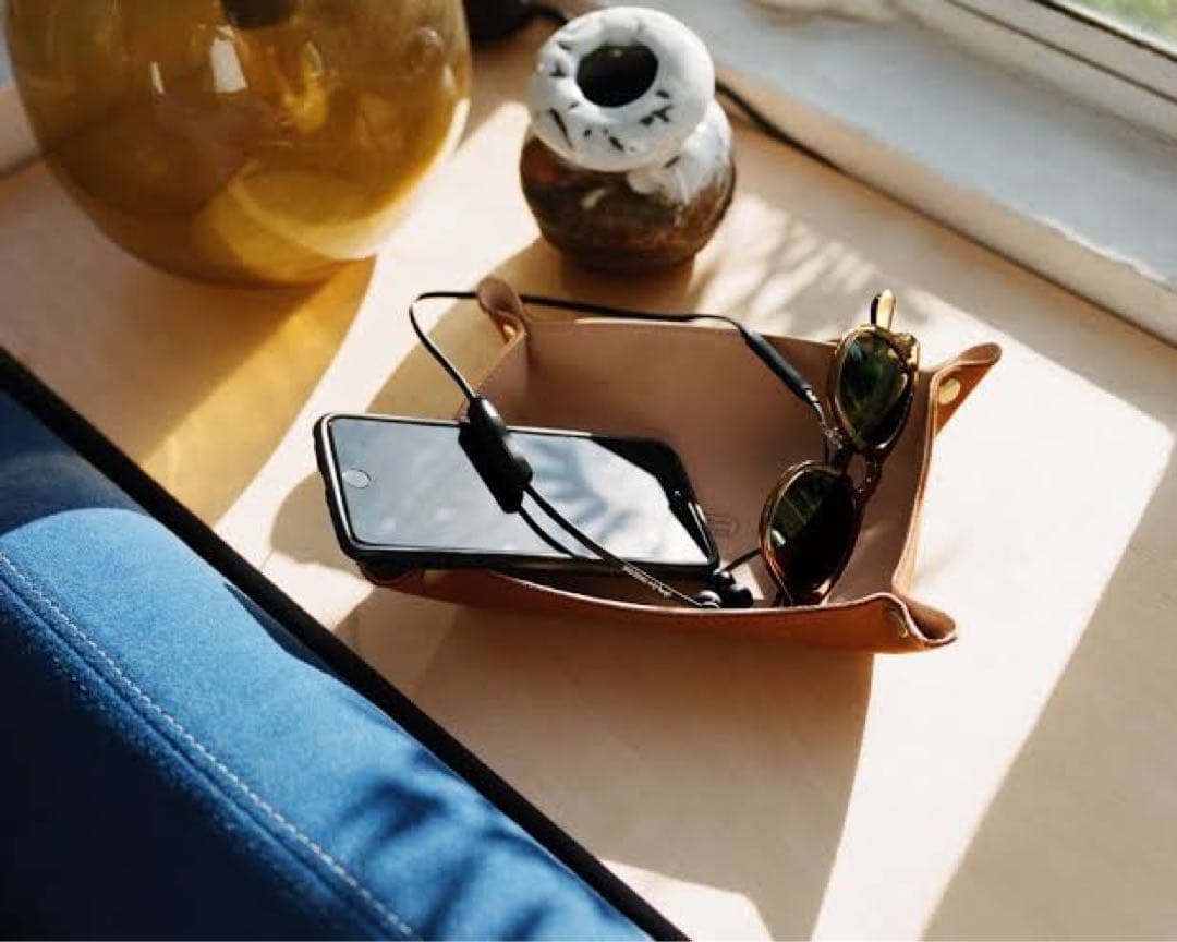 Stussy livin レザー収納ボックス トレー