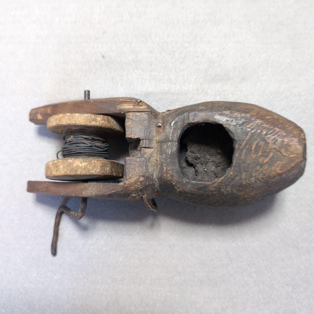 李朝 木製 墨壺 李朝墨壺 李朝木工品 李朝家具　木工品　ネズミ型墨壺