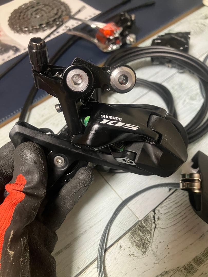 未使用　シマノ　105 r7000 クランク、スプロケなし