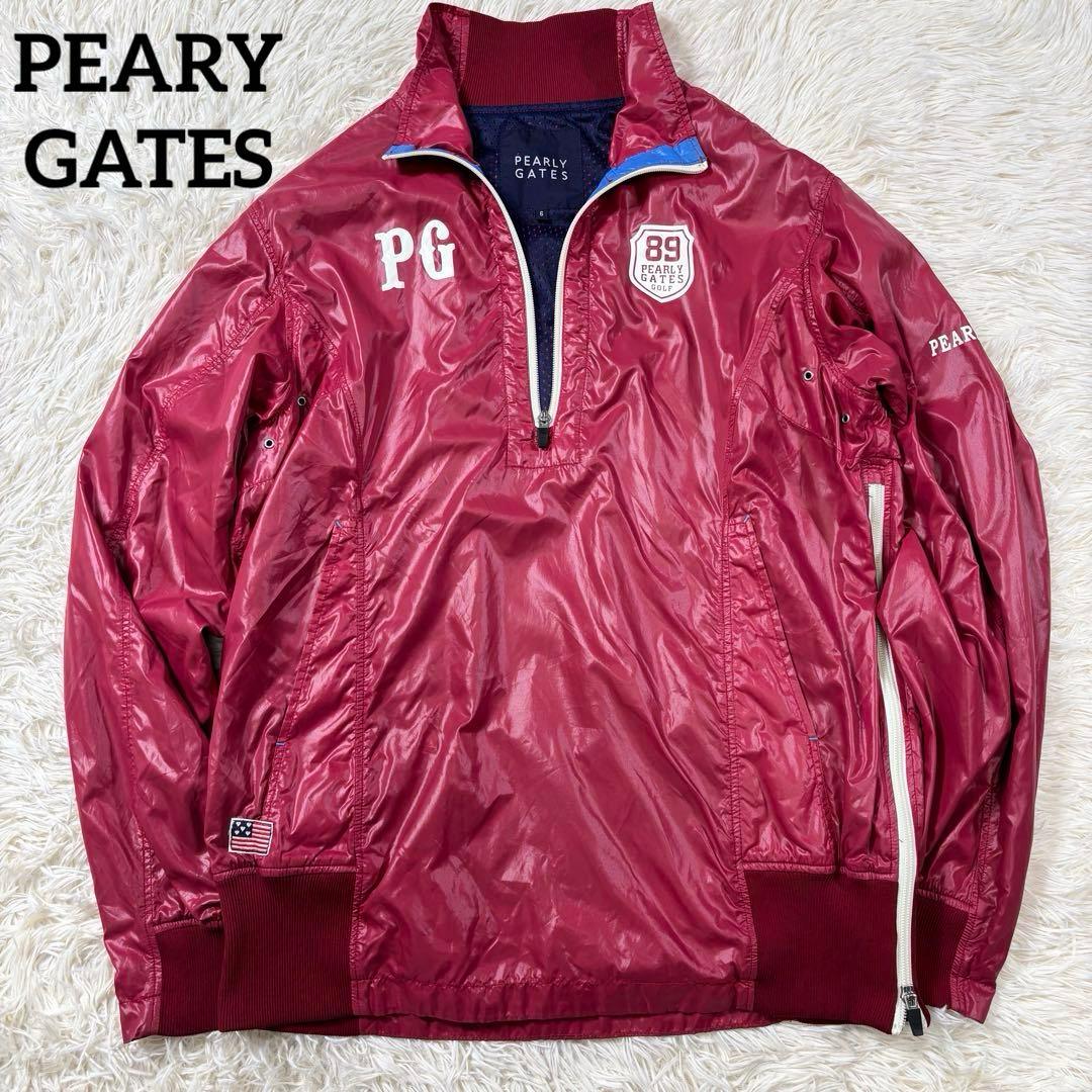 パーリーゲイツ 89 ナイロンプルオーバー ロゴ入り ゴルフウェア XL相当