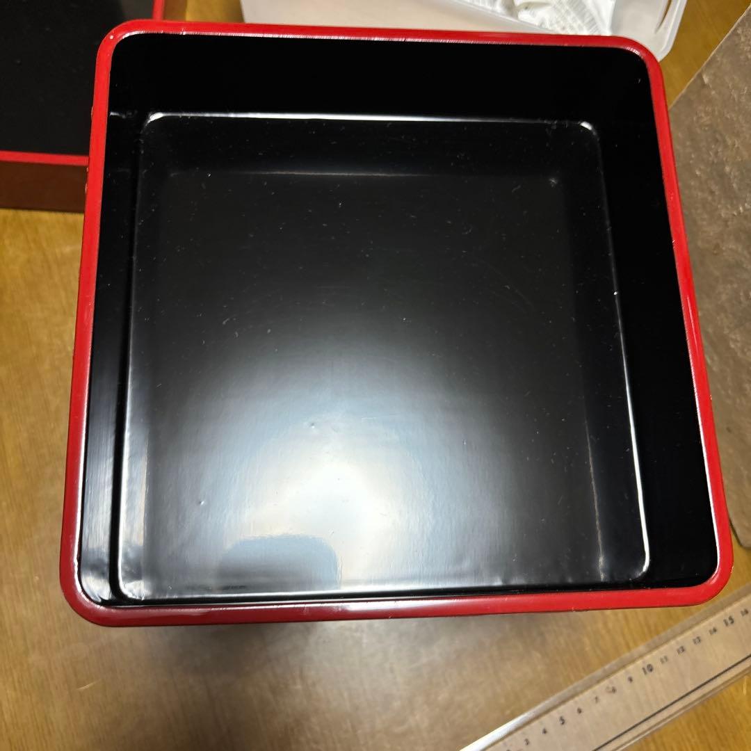 琉球塗　重箱　未使用　1カ所割れ