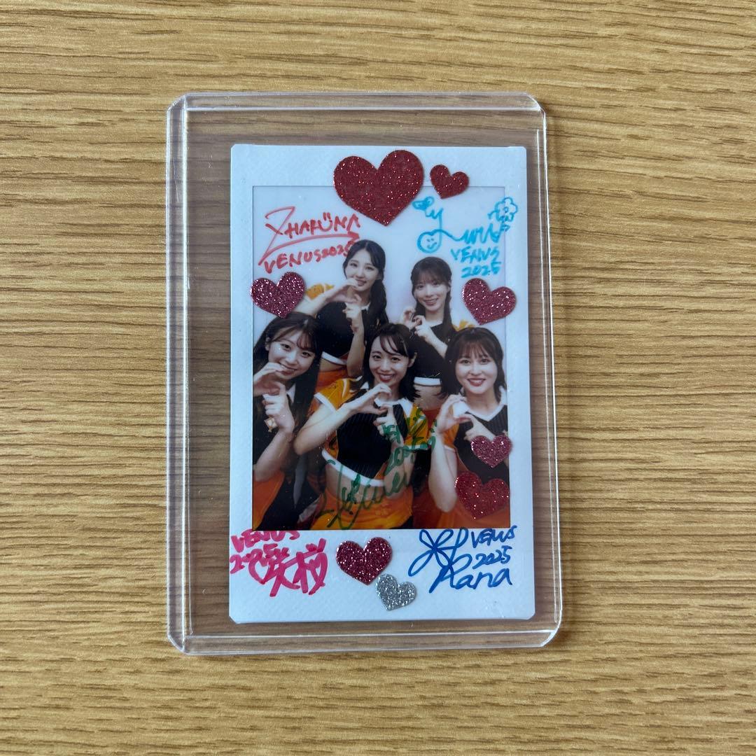 VENUS 2025 チェキ　直筆サイン入り　缶バッチ