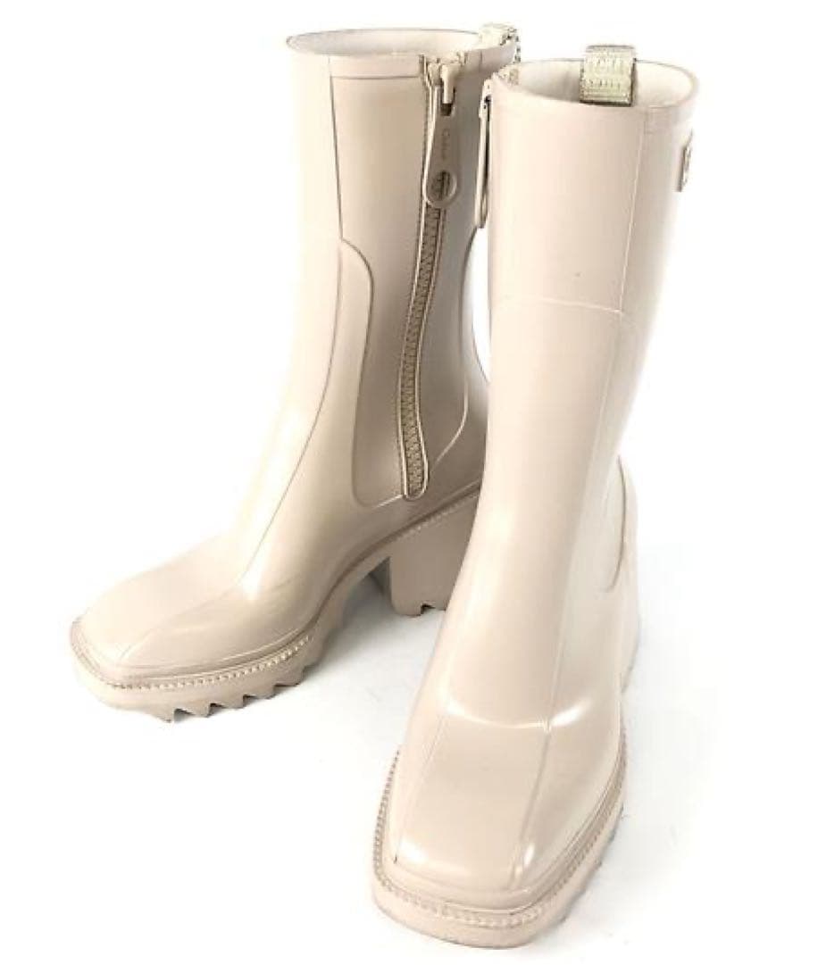 ✨格安✨クロエ　CHLOE　レインブーツ　ベージュ　36サイズ