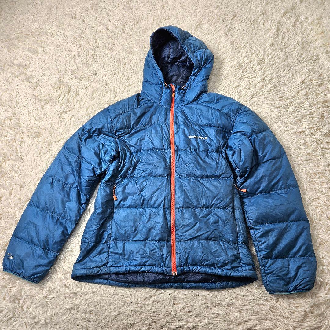 【最安値】mont-bell ライトアルパインダウンパーカ　青　L