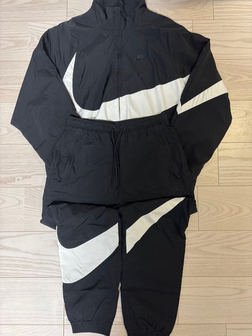 【美品】NIKE Big Swoosh Woven Set Up