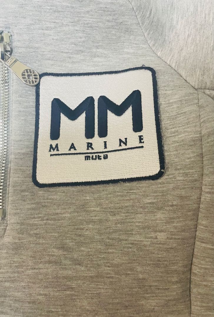 ムータ　マリン　ボンディングパーカー　グレー　Sサイズ　ゴルフ　メンズ　ロゴ