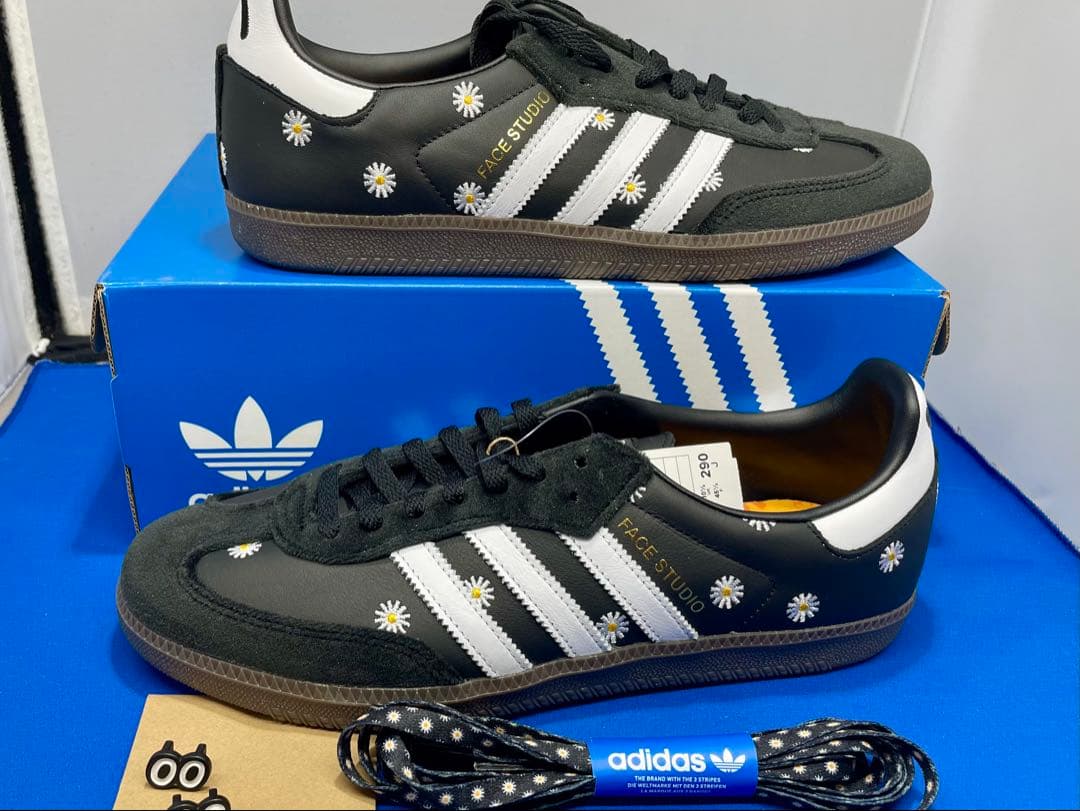 adidas FACE STUDIO シューズ 黒/白 花柄