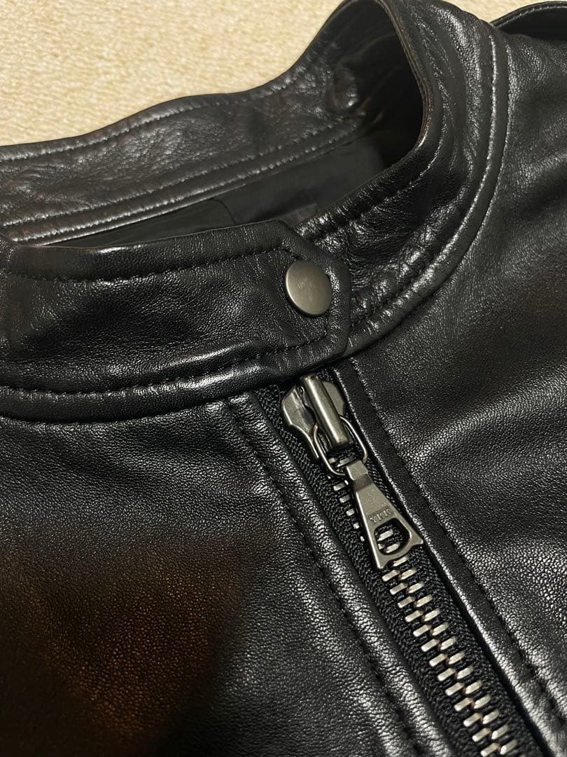 美品◆Theory◆シングルライダースジャケット　ラムレザー