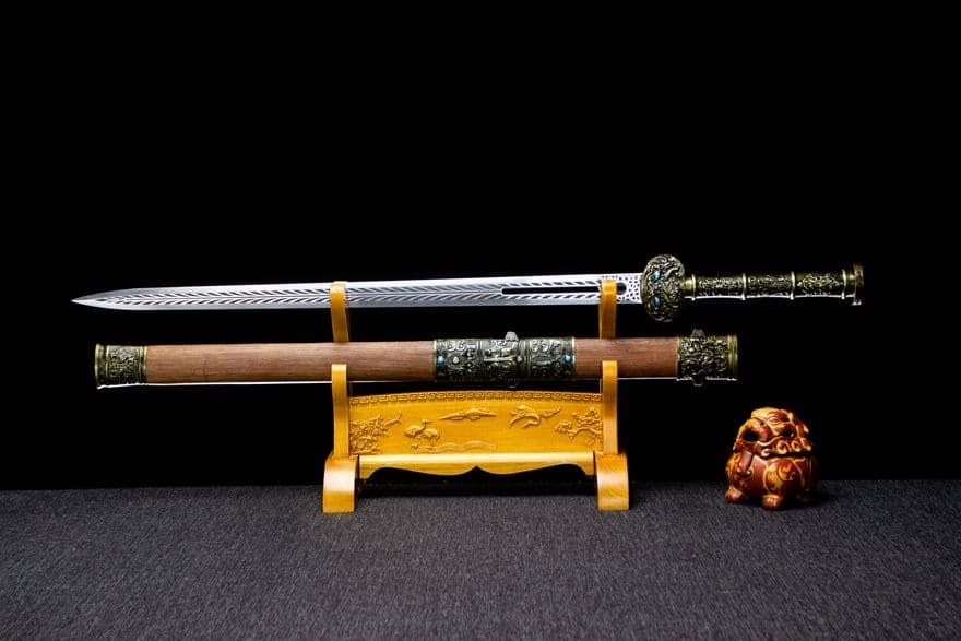 青面獣漢剣-高性能マンガン鋼 古兵器 武具　刀装具　日本刀　模造刀 居合刀