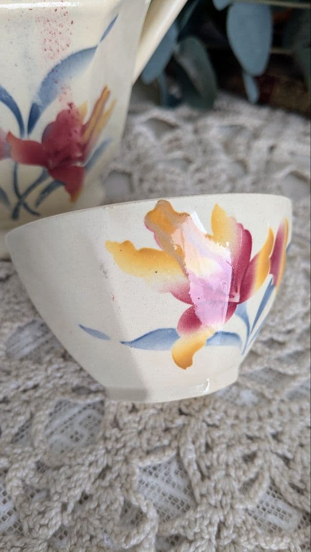 ディゴワン サルグミンヌ シュガーポットとカップのセット フランス