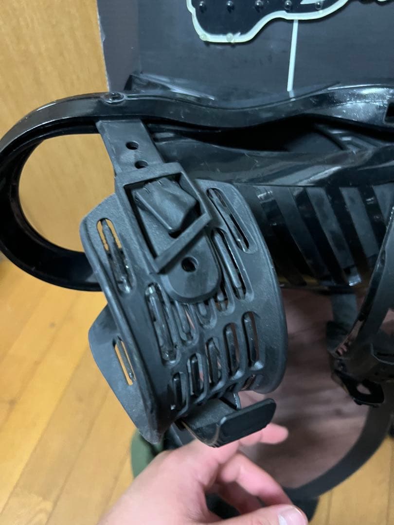 スノーボード CRWU ブラック/グリーン ビンディング付き