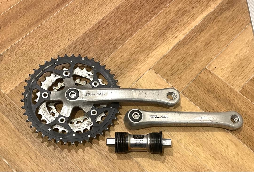 オールドシマノ　デオーレLX 3×８　コンポセット　 ペダル付　Shimano