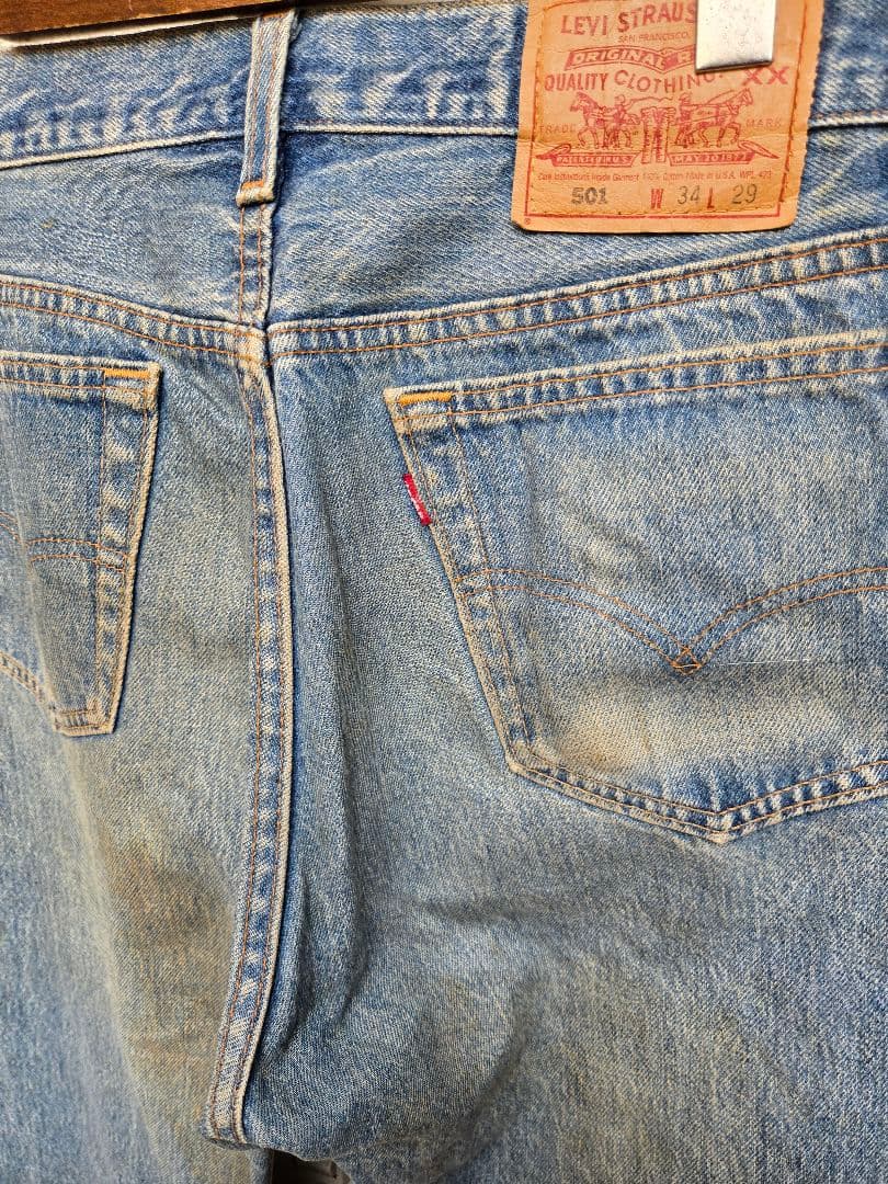 【断捨離】90s Levi's501xx USA製 刻印520 W34 濃淡良し