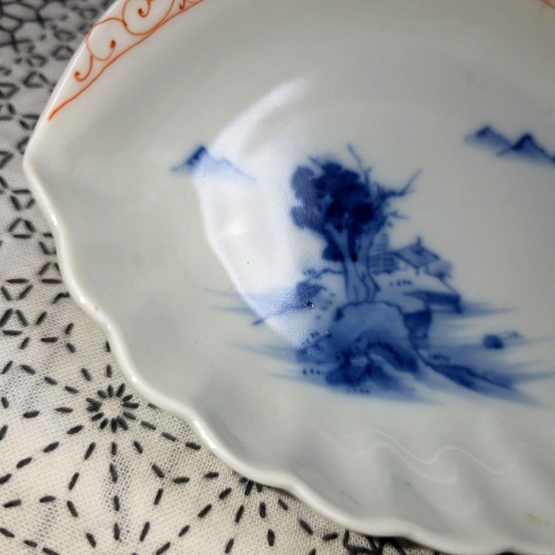 源六焼　富永源六　鮑型/アワビ　銘々皿　3枚　三つト印