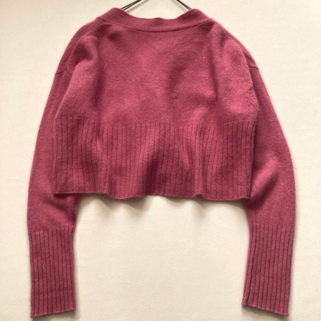 【ままぁ】TICCA　22AW ヤクショートカーディガン 前後2WAY